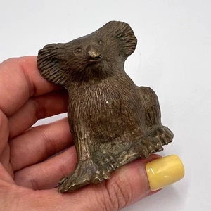 Sammlerstück Bronze Koala Figur Vintage Tier Metallguss Deko 357 gr - Bild 1 von 8
