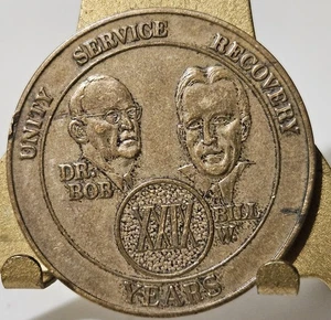 Alcoholics Anonymous 29 Year AA Bronze Medallion Chip Coin Token Bill & Bob Vint - Picture 1 of 2