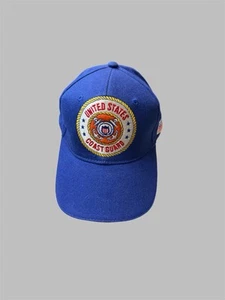 Berretto Guardia Costiera Con Logo Cinturino Blu Posteriore Regolabile Nuovo - Foto 1 di 5