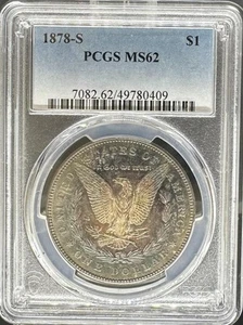 1878-S Morgan Dollar MS62 PCGS (#PA49780409) - Bild 1 von 2