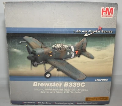 HOBBY MASTER HA7004 B-339C BUFFALO 2-VLG-V LT. DEIBEL 1942 JAVA 1:48 SEALED - Image 1 of 4