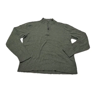 Smartwool Men’a Sparwood 1/2 Zip Sweater Wool Blend Pullover Rib Knit size Large - Image 1 of 3