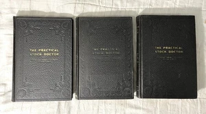 1921 THE PRACTICAL STOCK DOCTOR, 3 Volume Set WATERMAN VINTAGE Antique - Picture 1 of 24