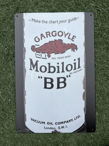 Gargoyle Mobiloil Sign 12 x 8 inches - Picture 1 of 2