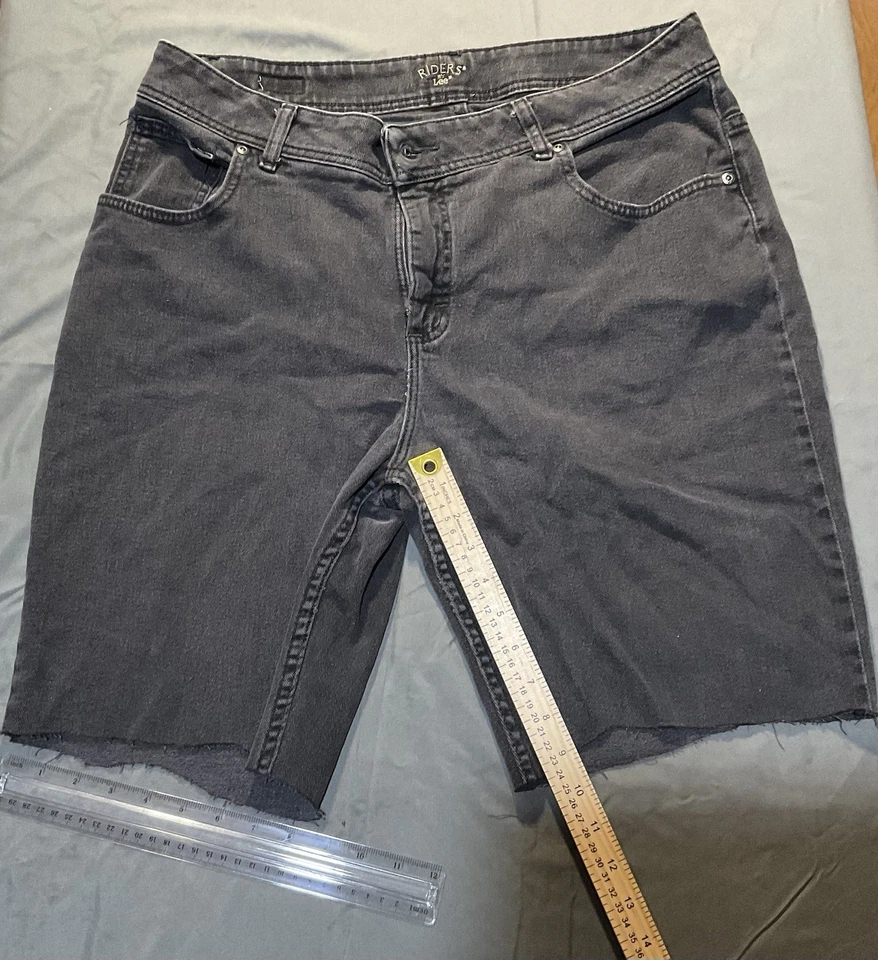 Pantalones Cortos de Jeans Riders by Lee Cortados 5 Bolsillos Elastizados Informales Para Mujer 16M Foto 1 de 4