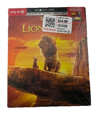 The Lion King (4K HD + Bluray) Target Gallery Book Exclusive / New Sealed Disney - Imagem 1 de 2