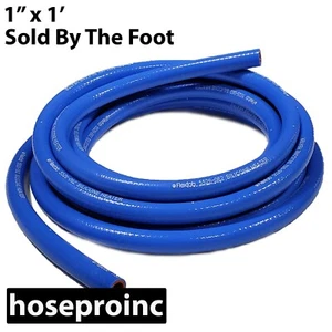 Manguera de calefacción de silicona de alto rendimiento - 1" ID x 1 pie azul (1,00""|25 mm) - Imagen 1 de 2