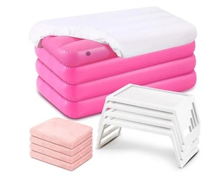 16 PC Kids Slumber Party Set- 4 Air Mattress/Breakfast Trays Sheets And Blankets - Picture 1 of 3