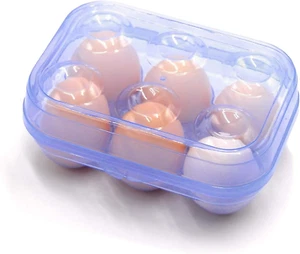 Clear Egg Storage Box Delicate 6 Girds Egg Dispenser Holder Case Refrigerator Cr - Picture 1 of 6