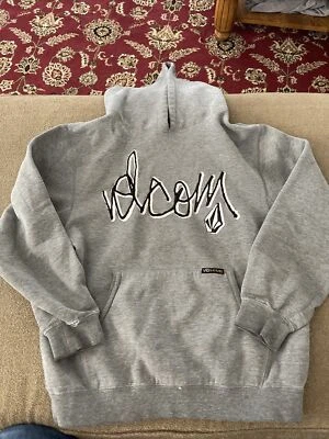 Volcom Grey Boys Size Medium Hoodie Hooded Sweatshirt (TD) - Image 1 of 4