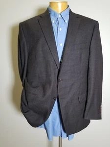 Chaqueta Blazer Abrigo Deportivo 44R Ralph Lauren Azul Marrón Franela a Cuadros Tweed Nueva Sin Etiquetas  - Imagen 1 de 7
