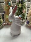 Led Illuminated Ceramic Easter Rabbit And Baby Bunny
