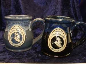 SET OF TWO~ANOTHER BROKEN EGG CAFE~Raleigh NC~ DENEEN POTTERY ~3D~3.75~VGC ~MUGS - Picture 1 of 7