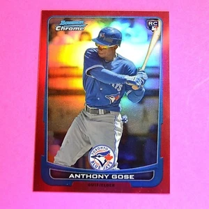 2012 Bowman Draft Chrome Red Refractor #d/5 SSP Anthony Gose #52 Rookie Mint Rc - Picture 1 of 1