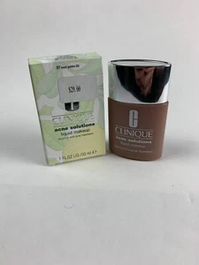 Clinique Acne Solutions Liquid Makeup Foundation Full Size - 07 Fresh Golden NEW - Picture 1 of 2