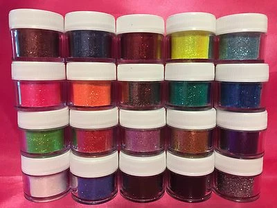 Disco Cake™ Dust   SET X 20 (5 grams each)  fondant glitter decorating cupcake - Image 1 of 3