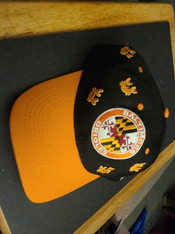 Baltimore Orioles Hat Orange Crab Md Maryland Flag One Of A Kind 1 Of 1 Cover