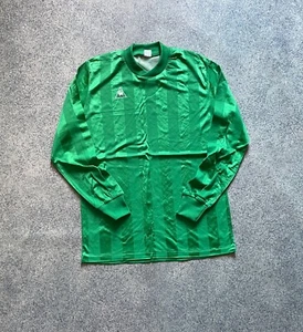 Vintage Le Coq Sportif 70s 80s Football Shirt Soccer Jersey Maillot green SZ M - Picture 1 of 8