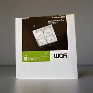 Wofi REIMS 272 Plafoniera LED 4 luci cromo cristallo 12W 3000K 1000lm 25cm - Foto 1 di 4