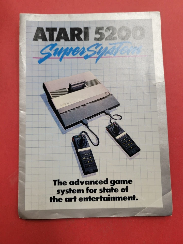 Atari 5200 Super System Fold Out Promo Insert Pamphlet Gaming Catalog 1983 - Image 1 of 2