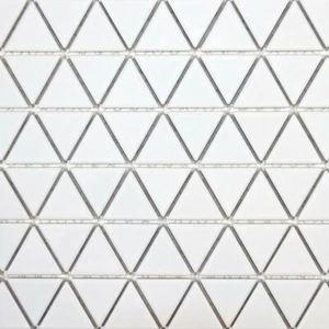White Triangle Porcelain Mosaic Tile - Picture 1 of 1