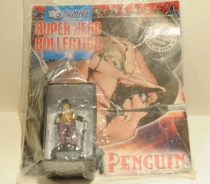 DC Comics: Superhero Collection Cast in Lead Penguin Figure +  Collector Magazin - Picture 1 of 5