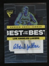 2022-23 Panini Flux Kareem Abdul-Jabbar Signatures AUTO #BBS-KAJ