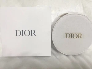 Christian Dior Vanity Pouch White Novelty Limited with MIROR LOGO 15.2cm x 7cm - Picture 1 of 9