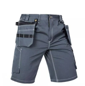 Men Work Cargo Trousers Multi-Pockets Overalls Pant WorkWear Summer Shorts Pants - Picture 1 of 7