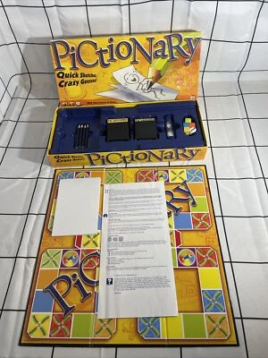 Pictionary Board Game - Quick Sketches, Crazy Guesses - Mattel 2010 - VGC  - Image 1 of 4