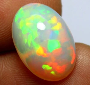 Certification Natural Ethiopian Opal Loose Gemstone Beautiful Multi Fire 5.40 Ct - Picture 1 of 9