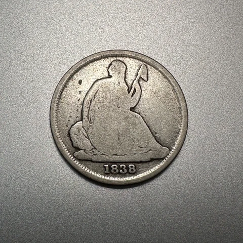 1838-O  SEATED LIBERTY DIME    NICE DETAIL   SEMI KEY DATE  #2300 Cover