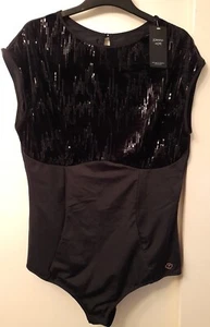 New Joanna Hope Ladies Sequined Evening Bodysuit Size UK 24 - Picture 1 of 6