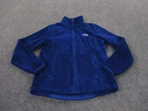 The North Face Jacket Adult S Blue Osito Fuzzy Fleece Hiking Outdoors Oso Womens - Picture 1 of 9