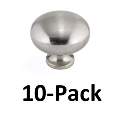 *10-PACK* Richelieu Germain 1-1/4 in. Brushed Nickel Functional Cabinet Knob - Image 1 of 4
