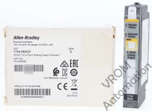 Surplus Allen Bradley 1734-OE4CK /C 24VDC 4 CH ANALOG CURRENT OUTPUT MODULE - Picture 1 of 7