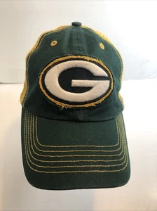 Green Bay Packers Hat Cap One Size Stretch 47 Brand Casual Net Back NFL Official - Picture 1 of 3