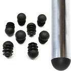 1/4/12X Round End Caps Tubes Blanking Inserts Furniture Table Chair Leg Feet Pad