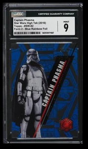 2016 Topps High Tek Captain Phasma 29/99 CGC 9 #SW-82 Blue Rainbow Foil - Picture 1 of 2
