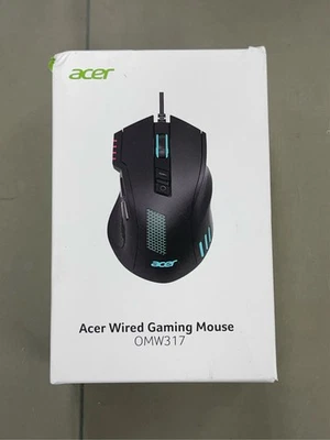 acer Wired Gaming Mouse, 12,800 DPI RGB Ergonomic Computer Mouse with Optical  1 - Image 1 of 3