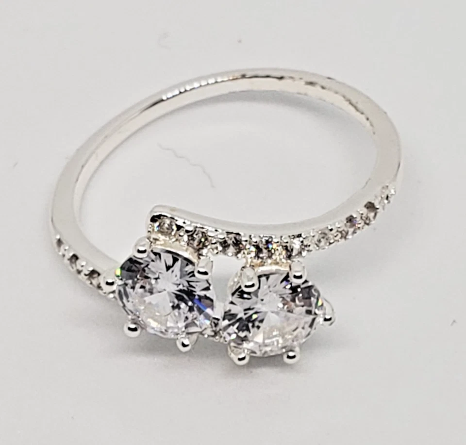 Anillo Charter Club de joyería para mujer placa de plata fina circón cúbico plata 9 Foto 1 de 4