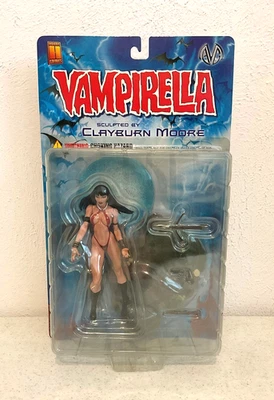 Boneco de ação Vampirella Clayburn Moore colecionáveis de ação 2000 novo na embalagem Harris MAC - Imagem 1 de 4