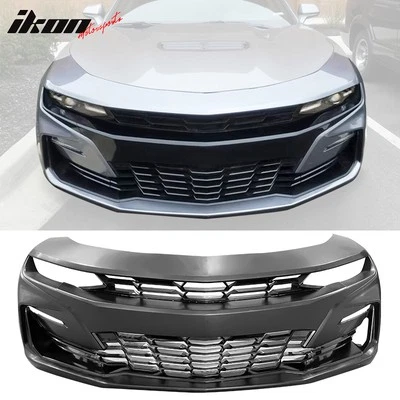 Fits 19-24 Chevrolet Camaro 19 SS Style Unpainted Front Bumper Cover Conversion Foto 1 de 4