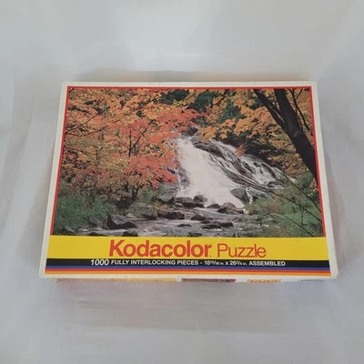 Rompecabezas sellado 1991 RoseArt Kodacolor 1000 piezas caída cascada Dusheney Foto 1 de 4