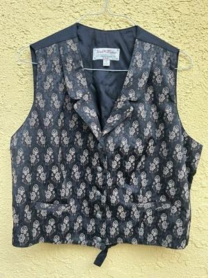 Men's Wah Maker Vintage Collection Floral Western Waistcoat Vest XXL USA Made - Image 1 of 4