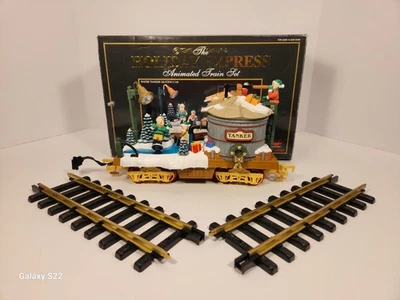 New Bright Holiday Express 380-2 Animated Water Tanker Elf Skating Car - Image 1 of 4