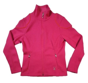 Spyder Core Sweater Womens Full Zip Fleece Mid Layer Jacket Pink Size Small  - Picture 1 of 7