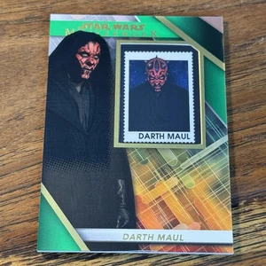 Darth Maul 2022 Topps Star Wars Masterwork GREEN 19/99 Stamp Relic Card #SC-DM - Picture 1 of 2