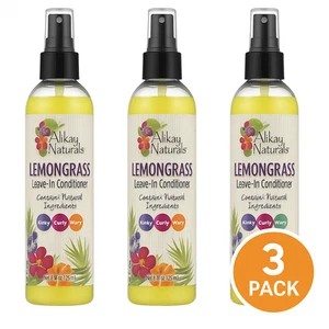 Alikay Naturals Zitronengras Leave-In Conditioner 8 Oz. - 3er Pack NEU - Bild 1 von 3