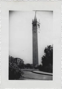 1945 Vintage Sather Tower Campanile U of CA Berkley Orig gerahmter Rand Foto - Bild 1 von 2